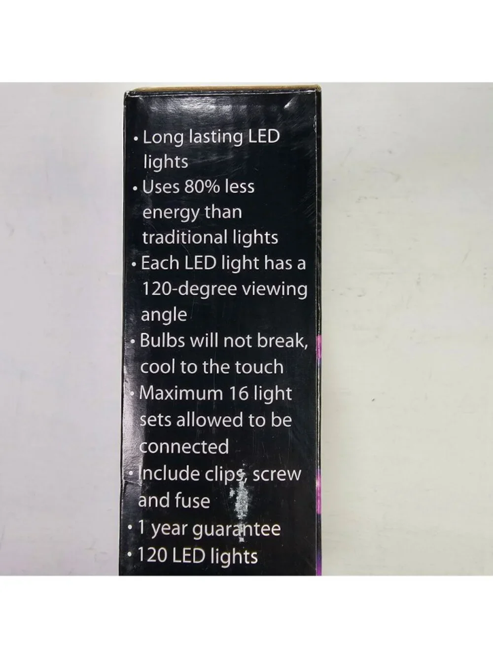 Purple LED Tape Light 120 Count 9.8ft Indoor/Outdoor Flexible Strip
